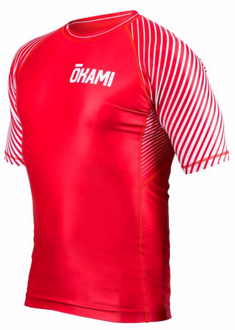 Okami  kanji rashguard - red